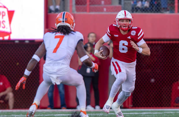 Chubba Purdy run 2022 Nebraska vs. Illinois football